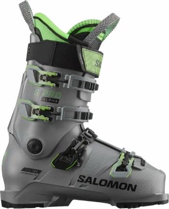 Salomon S/Pro Alpha 120 Steel Grey/Pastel Neon Green 1/Black 29/29,5 Zjazdové lyžiarky