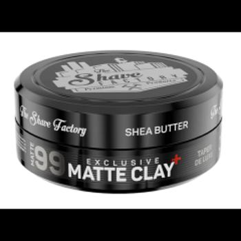 The Shave Factory Matte Clay Taper Deluxe matná hlína na vlasy s bambuckým máslem 150 ml