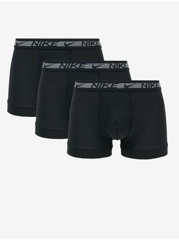 Sada troch pánskych boxeriek v čiernej farbe Nike
