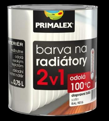 PRIMALEX - Farba na radiátory 2v1 RAL 9016 - dopravná biela 5 L