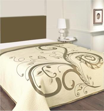 Forbyt Prikrývka na posteľ, Dominic, hnedozlatá 240 x 260 cm