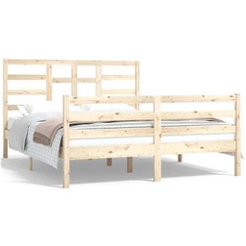 Rám postele masívne drevo 150 × 200 cm King Size, 3105865
