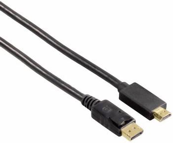 Hama DisplayPort / HDMI káblový adaptér #####DisplayPort Stecker, #####HDMI-A Stecker 1.80 m čierna 54594 pozlátené kont