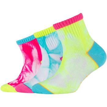 Skechers  3PPK Girls Casual Fancy Tie Die Socks  Športové ponožky Viacfarebná