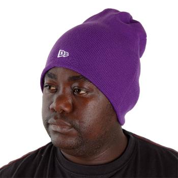 New Era Basic Long Knitt Beanie Purple - UNI