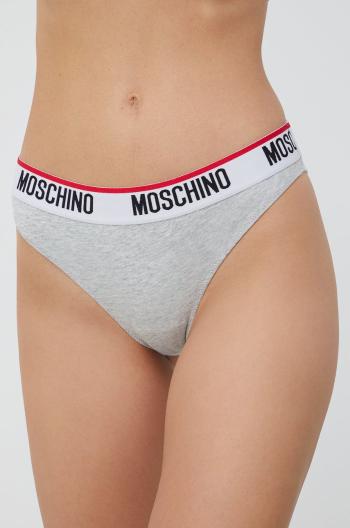 Nohavičky Moschino Underwear šedá farba,