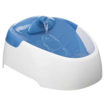 Trixie Drinking Fountain Duo Stream, plastic, 1 l/20 × 12 × 23 cm, white/blue