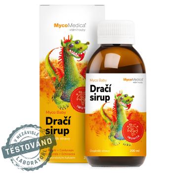 MycoMedica MycoBaby dračí sirup 200 ml + tetovačky ZD ARMA