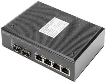 Digitus DN-651106 priemyslový switch "unmanaged" Ethernet. portov 4 2 LAN rýchlosť prenosu 10 / 100 / 1000 MBit/s