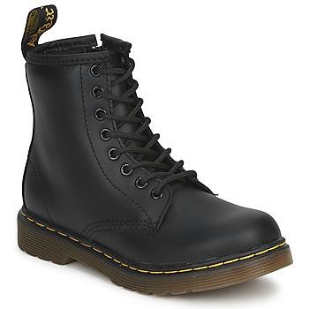 Dr. Martens  Polokozačky 1460 JR BLACK SOFTY T  Čierna