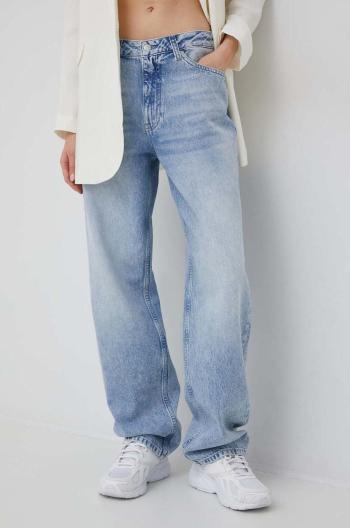 Rifle Calvin Klein Jeans 90s Straight dámske, vysoký pás