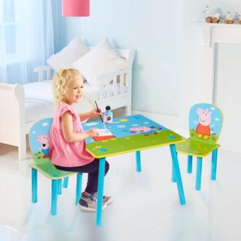 Detský stôl so stoličkami Peppa Pig