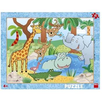 Dino Zvieratká v Zoo 40 doskové puzzle (8590878322233)