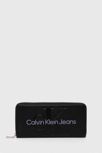 Peňaženka Calvin Klein Jeans dámsky, čierna farba