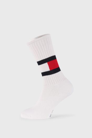 Vysoké biele ponožky Tommy Hilfiger Flag