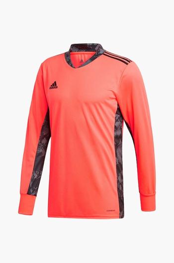 Detské tričko s dlhým rukávom adidas Adipro 20 GK oranžová farba, vzorované