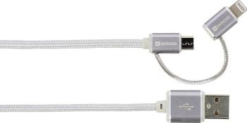 Skross Apple iPad / iPhone / iPod prepojovací kábel [1x USB  - 1x micro USB zástrčka, dokovacia zástrčka Apple Lightning
