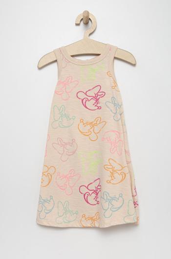Dievčenské bavlnené šaty GAP mini, rovný strih