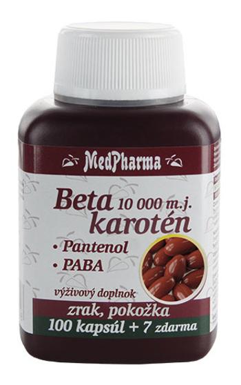MedPharma Betakarotén 10 000m.j.+Pantenol+PABA 107 kapsúl