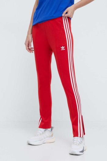 Tepláky adidas Originals SST Classic TP červená farba, s nášivkou, IK6603