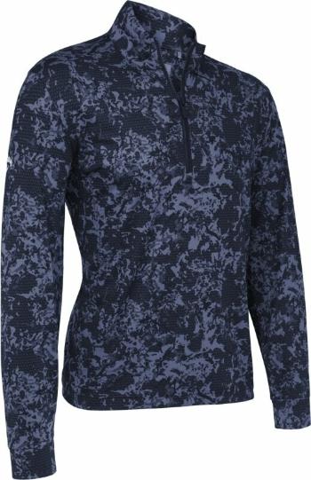 Callaway Mens Camo Sun Protection 1/4 Zip Peacoat M