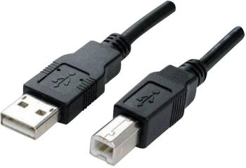 Manhattan #####USB-Kabel USB 2.0 #####USB-A Stecker, #####USB-B Stecker 1.80 m čierna pozlátené kontakty, UL certifikáci