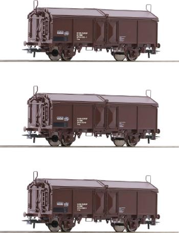 Roco 66178 H0 3-dielne súpravy posuvných strešných vozňov ÖBB
