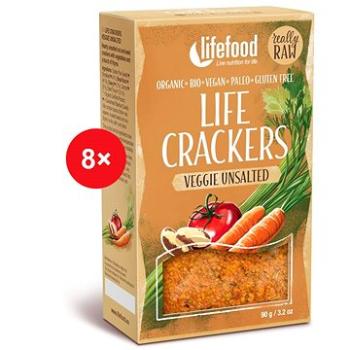 Lifefood CRACKERS - Zeleninové bez soli RAW BIO, 8 ks (1059)