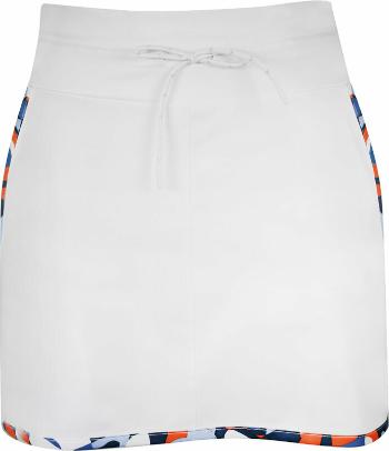 Callaway 17" Abstract Floral Blocked Drawstring Skort Brilliant White L