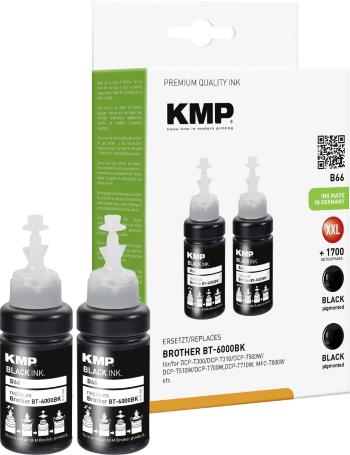 KMP Ink refill náhradný Brother BT-6000, BT6000BK kompatibilná Dual čierna B66 1545,0001