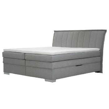 Sconto Posteľ boxspring ARTHUR svetlosivá, 180x200 cm