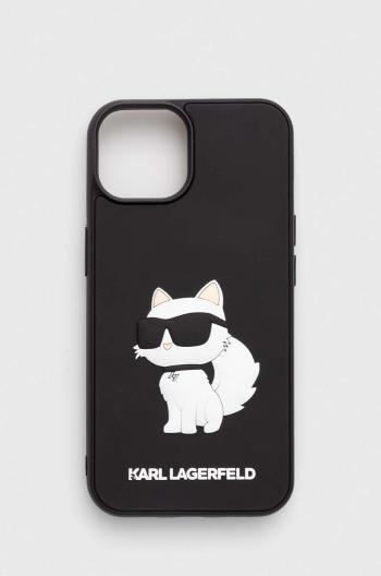 Puzdro na mobil Karl Lagerfeld iPhone 14 6.1" čierna farba