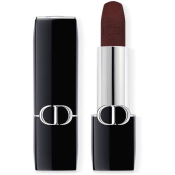 DIOR Rouge Dior Balm hydratačný balzam na pery plniteľný odtieň 001 Diormidnight 3,2 g