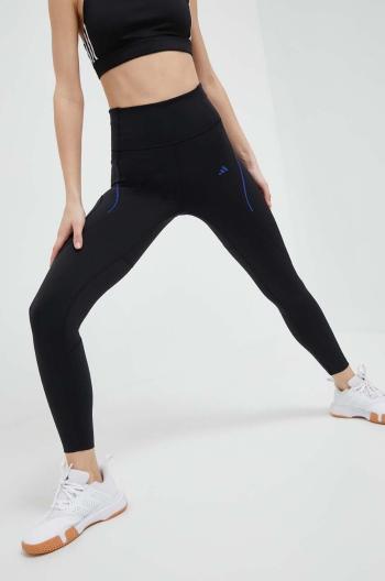 Tréningové legíny adidas Performance Tailored HIIT Luxe čierna farba, jednofarebné