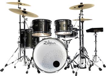 Zildjian Alchem-E Gold EX Black Gold Foundry Shimmer Gloss Lacquer Elektronická bicia sada