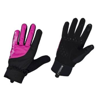 Dámske cyklistické rukavice Rogelli Storm, 010.656. čierno-ružové L