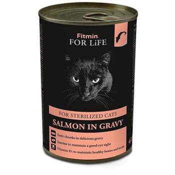 Fitmin For Life Lososová konzerva pre kastrované mačky 415 g (8595237021758)