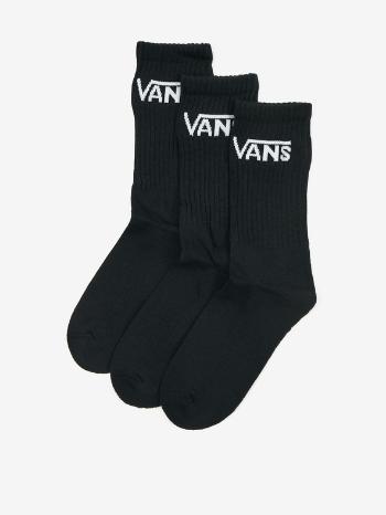 Vans Classic Crew Ponožky 3 páry Čierna