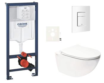 Závesný wc set do ľahkých stien / predstenová montáž Swiss Aqua Technologies Infinitio SIKOGRSIN11SCSH0