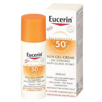 Eucerin Ochranný krémový gél na opaľovanie na tvár Oil Control SPF 50+ 50 ml