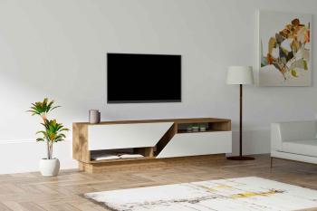 Sofahouse Dizajnový TV stolík Basye 160 cm orech biely