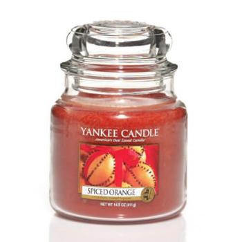 Yankee Candle Aromatická sviečka Classic strednej Spiced Orange 411 g