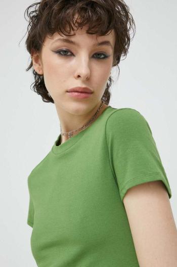 Tričko Abercrombie & Fitch dámsky, zelená farba