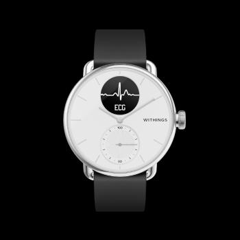 Withings Scanwatch 38mm Hybridné chytré hodinky s EKG, snímačom srdcovej frekvencie a oxymetrom, Biela