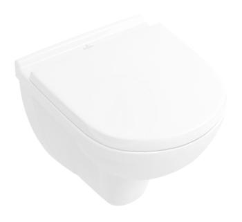VILLEROY & BOCH - O.novo Závesné WC s doskou SoftClosing, DirectFlush, CeramicPlus, alpská biela 5688HRR1