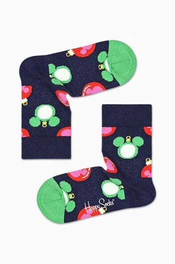 Detské ponožky Happy Socks x Disney Baublelicious tmavomodrá farba, KDNY01 6500