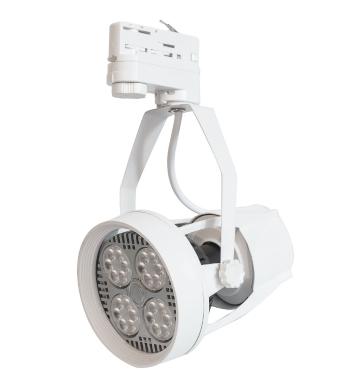 T-LED Biele lištové svietidlo 3F + LED žiarovka 35W Farba svetla: Denná biela 105602