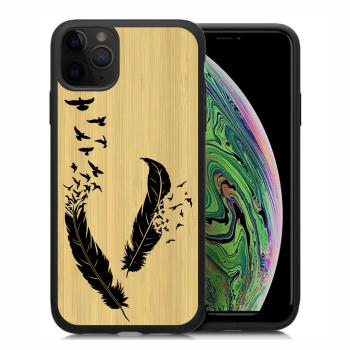 BAMBOO Drevený kryt Apple iPhone 11 Pro FEATHER (080)