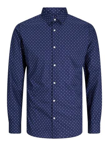 Jack&Jones PLUS Pánska košeľa JJJOE Slim Fit 12264373 Navy Blazer 8XL