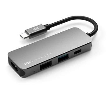 Feeltek Portable 4 in 1 USB-C Hub, silver (HCM004APWW2F)